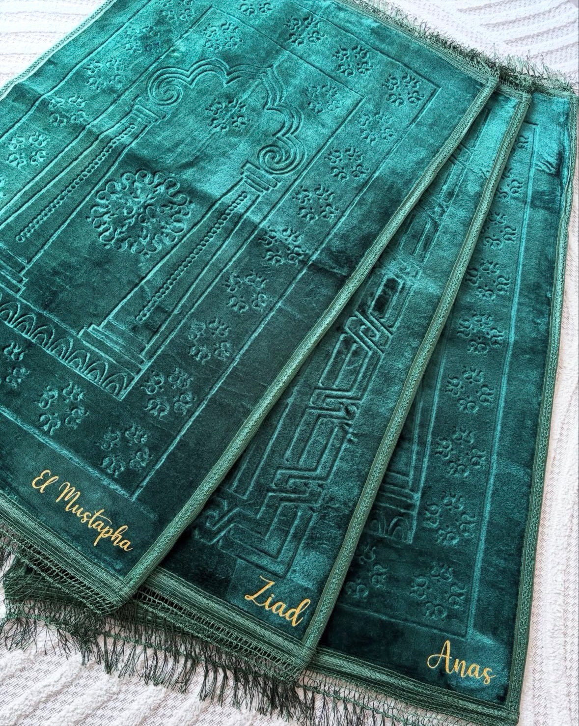 Tapis de prière personnalisé avec prénom brodé 🎁