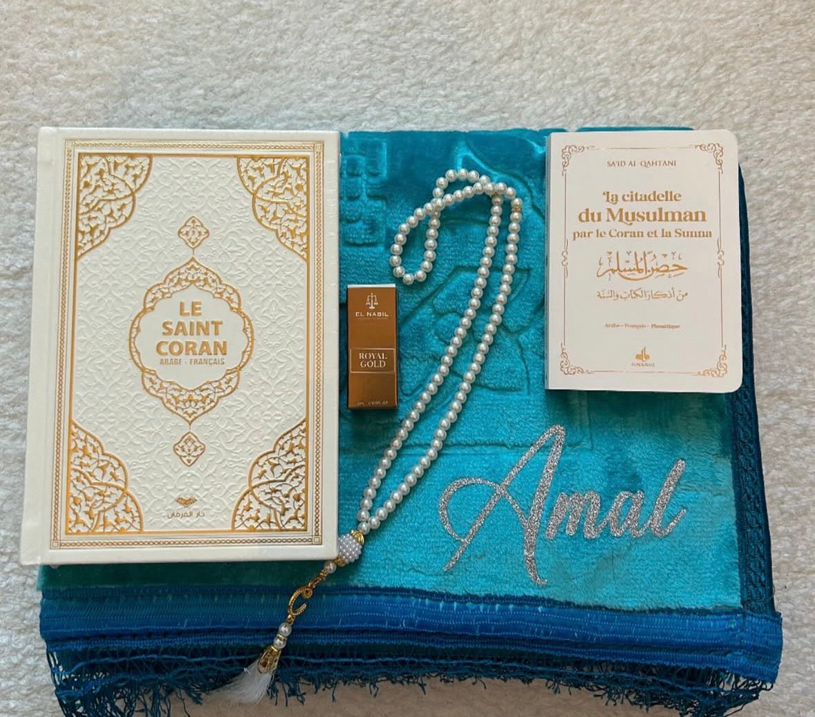 Coffret tapis personnalisé avec accessoires
