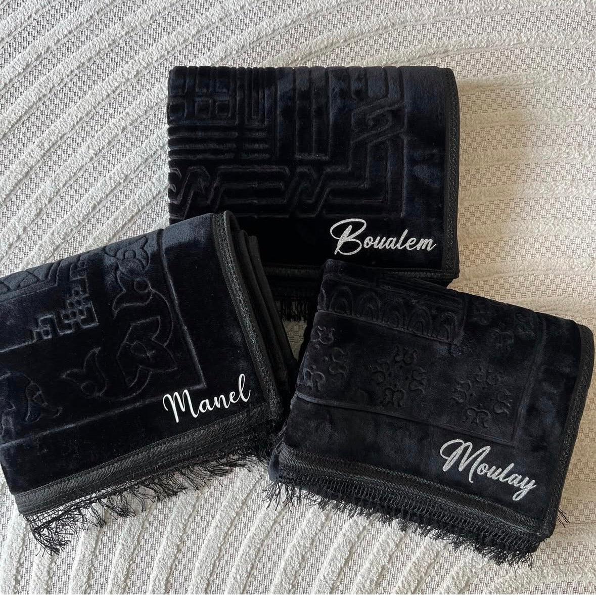 Tapis de prière personnalisé avec prénom brodé 🎁
