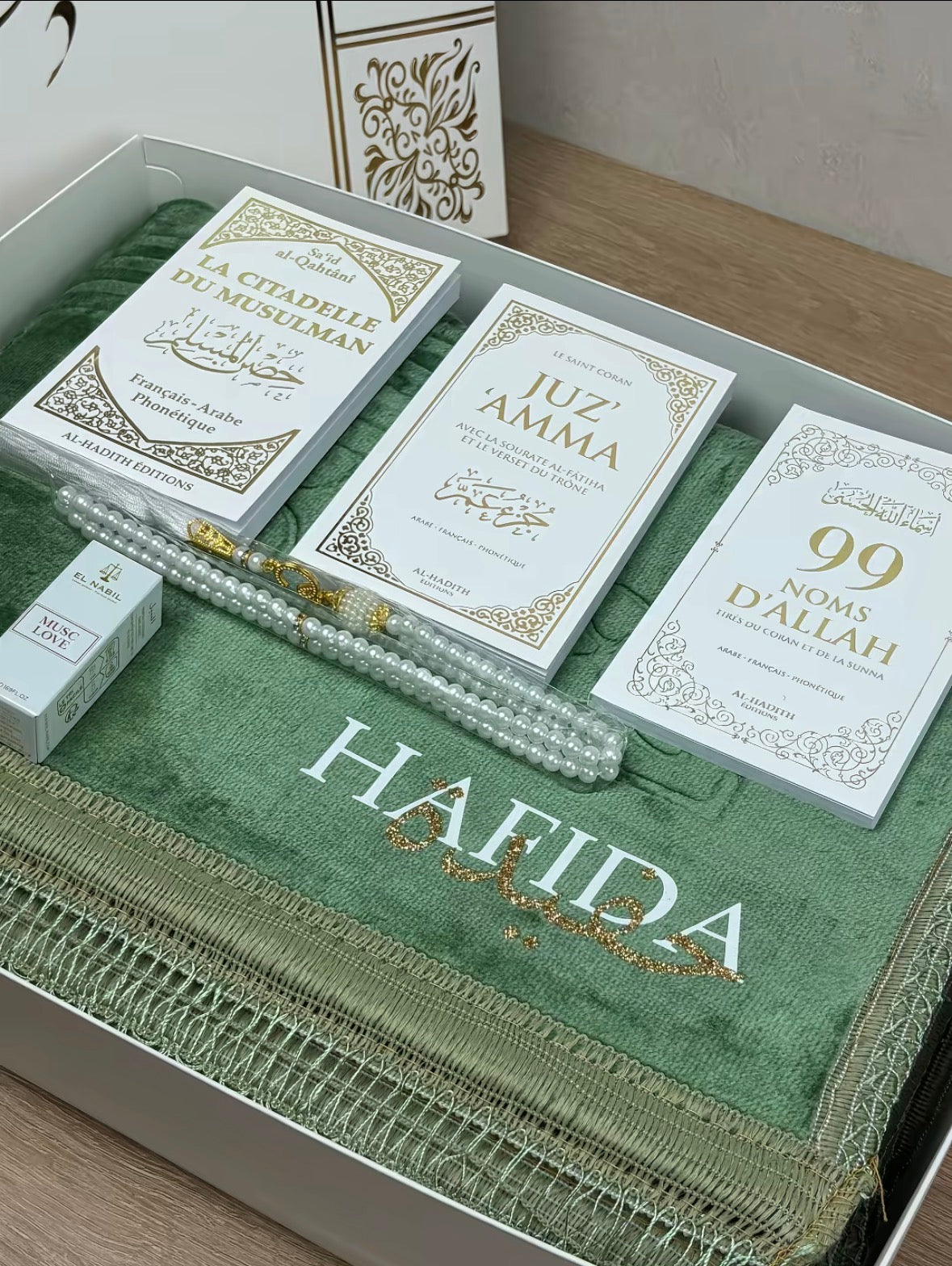 Coffret tapis personnalisé avec accessoires