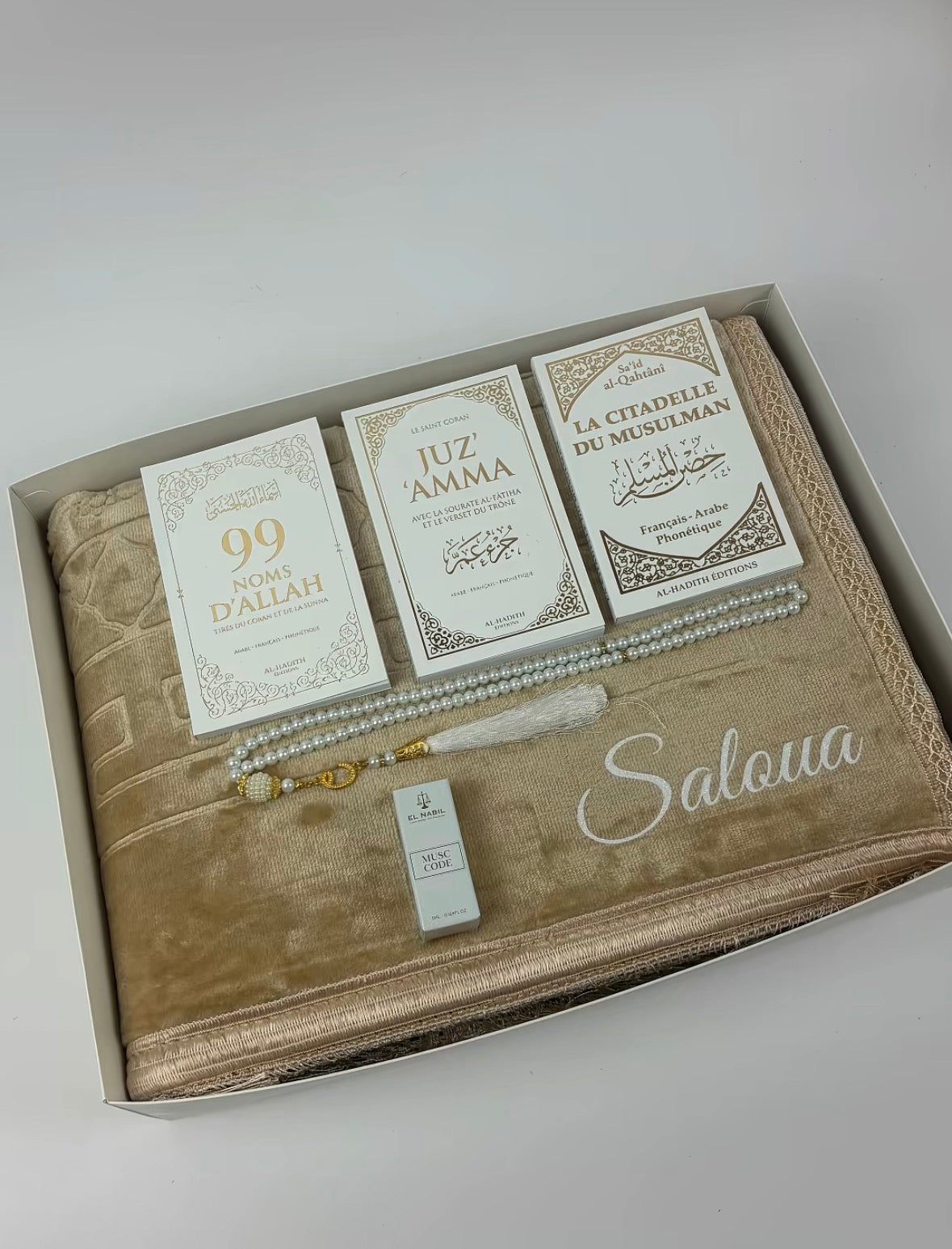 Coffret tapis personnalisé avec accessoires